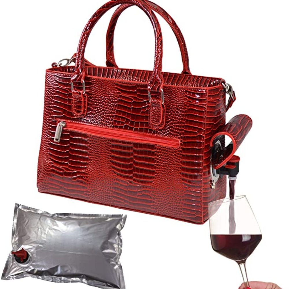 Insulated Beverage Bag with 3L Bladder Bag Red